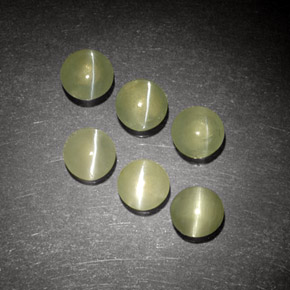 Achetez naturel ct Vert jaunâtre Oeil de Chat Chrysobéryl gems, Transparent, En provenance Inde chez GemSelect. En stock, livraison internationale!