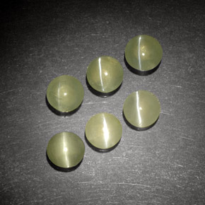 Achetez naturel ct Vert jaunâtre Oeil de Chat Chrysobéryl gems, Transparent, En provenance Inde chez GemSelect. En stock, livraison internationale!
