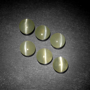 Achetez naturel ct Vert jaunâtre Oeil de Chat Chrysobéryl gems, Transparent, En provenance Inde chez GemSelect. En stock, livraison internationale!