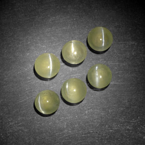 Achetez naturel ct Vert jaunâtre Oeil de Chat Chrysobéryl gems, Transparent, En provenance Inde chez GemSelect. En stock, livraison internationale!