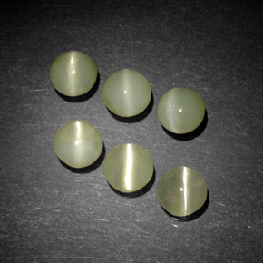 Achetez naturel ct Vert jaunâtre Oeil de Chat Chrysobéryl gems, Transparent, En provenance Inde chez GemSelect. En stock, livraison internationale!