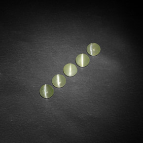 Achetez naturel ct Vert jaunâtre Oeil de Chat Chrysobéryl gems, Transparent, En provenance Inde chez GemSelect. En stock, livraison internationale!