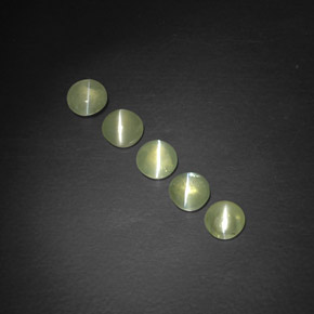 Achetez naturel ct vert chrysoberyl cat's eye gems, transparent, en provenance inde chez gemselect. en stock, livraison internationale!