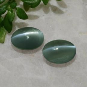 Achetez naturel 0.99ct Vert Oeil de Chat Chrysobéryl gems, Coupe ovale, En provenance Inde chez GemSelect. En stock, livraison internationale!