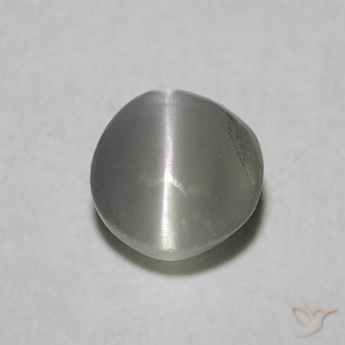 0.22ct Naturel Vert moyen Oeil de Chat Chrysobéryl, Tour, Translucide