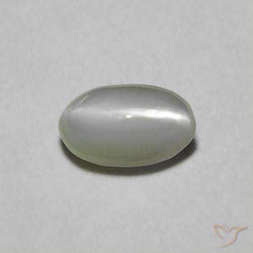 0.38ct Naturel Vert moyen Oeil de Chat Chrysobéryl, ovale, Opaque