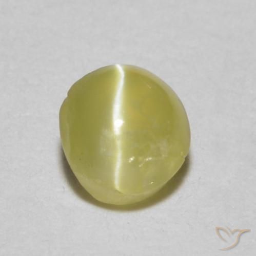 0.34ct Naturel Jaune doré léger Oeil de Chat Chrysobéryl, ovale, Translucide