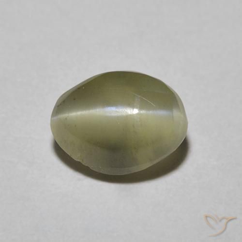 1.05ct Naturel Or Oeil de Chat Chrysobéryl, ovale, Translucide