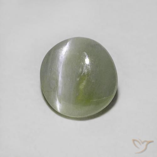 Oeil de Chat Chrysobéryl Vert terreux naturelle Tour, 0.39 ct, Translucide
