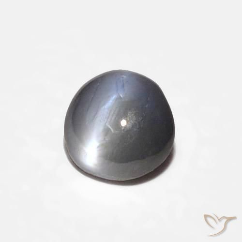 0.30ct Naturel Gris moyen Oeil de Chat Chrysobéryl, ovale, Opaque