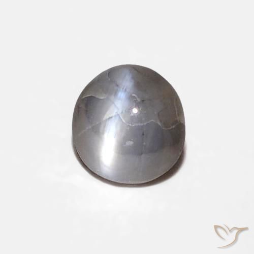 Oeil de Chat Chrysobéryl Medium Dark-Grey naturelle ovale, 0.29 ct, Opaque