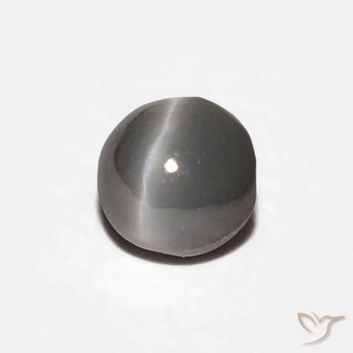 Oeil de Chat Chrysobéryl Gris très clair naturelle ovale, 0.38 ct, Opaque