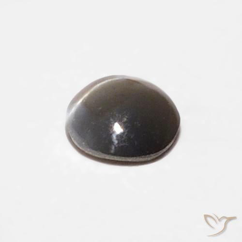 Oeil de Chat Chrysobéryl Noir grisâtre naturelle ovale, 0.16 ct, Opaque