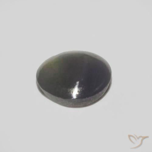 Oeil de Chat Chrysobéryl Reddish Grey naturelle ovale, 0.36 ct, Opaque