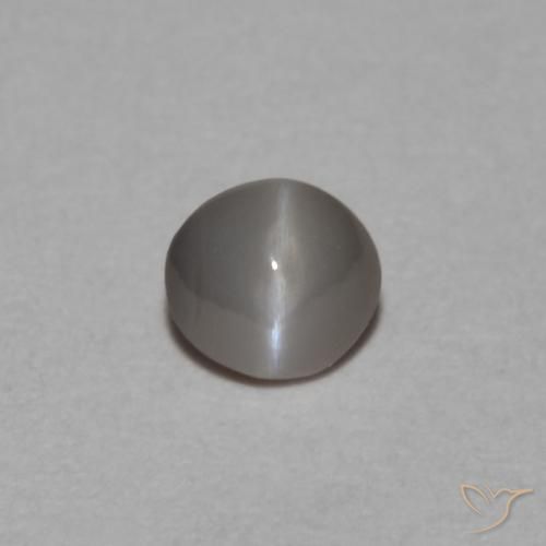 0.22ct Naturel Noir grisâtre Oeil de Chat Chrysobéryl, ovale, Opaque
