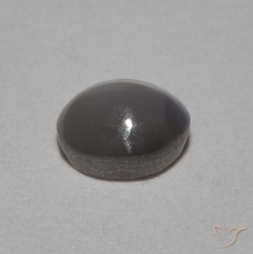 Oeil de Chat Chrysobéryl Medium Dark-Grey naturelle ovale, 0.53 ct, Opaque