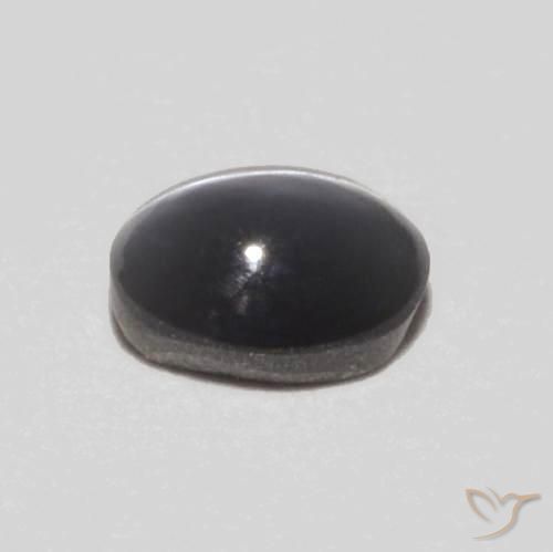 Oeil de Chat Chrysobéryl Gris moyen naturelle ovale, 0.30 ct, Opaque
