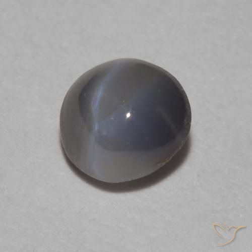 Oeil de Chat Chrysobéryl Gris foncé naturelle ovale, 0.27 ct, Opaque