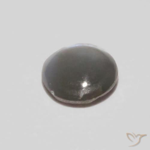 Oeil de Chat Chrysobéryl Gris moyen naturelle ovale, 0.24 ct, Opaque