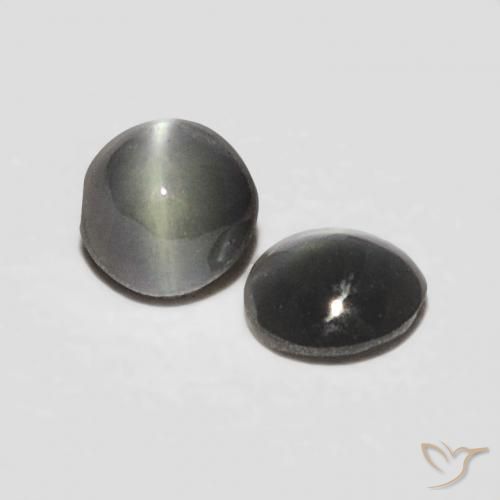 Shop natural 0.36ct Noir grisâtre Oeil de Chat Chrysobéryl gems, ovale, from Sri Lanka at GemSelect. In stock, global shipping!