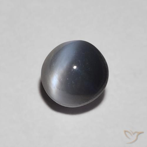 Oeil de Chat Chrysobéryl Gris moyen naturelle ovale, 0.47 ct, Opaque