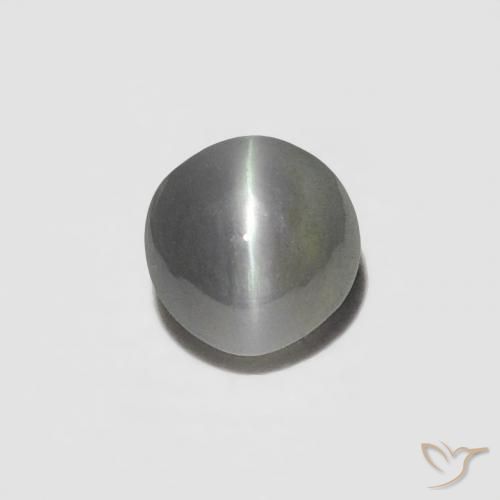 0.21ct Naturel Argent Oeil de Chat Chrysobéryl, ovale, Opaque