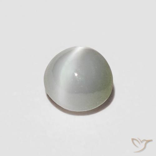 Oeil de Chat Chrysobéryl Vert grisâtre naturelle ovale, 0.23 ct, Opaque