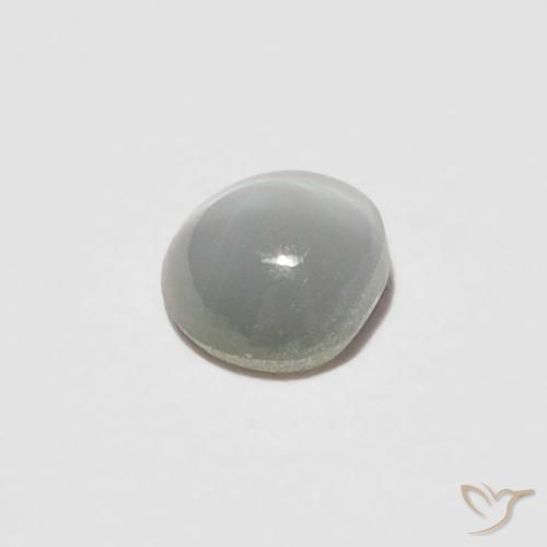 Oeil de Chat Chrysobéryl Vert grisâtre naturelle ovale, 0.23 ct, Opaque