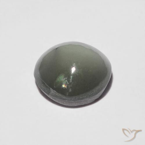 Oeil de Chat Chrysobéryl Gris moyen naturelle Tour, 1.06 ct, Opaque