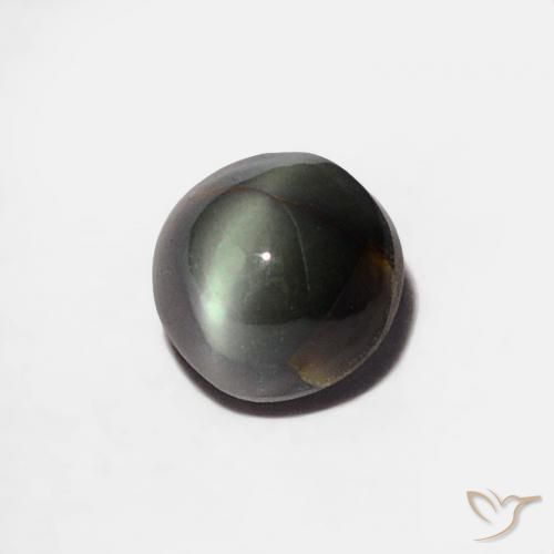 Oeil de Chat Chrysobéryl Gris acier naturelle Tour, 0.36 ct, Opaque