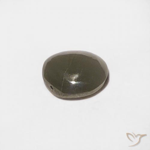 Oeil de Chat Chrysobéryl Gris très clair naturelle Tour, 0.20 ct, Opaque