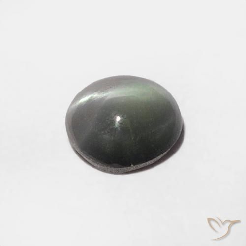 Oeil de Chat Chrysobéryl Gris léger naturelle Tour, 0.35 ct, Opaque