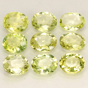 Achetez naturel ct jaune chrysobéryl gems, coupe ovale, en provenance pakistan chez gemselect. en stock, livraison internationale!