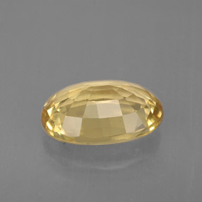 Chrysobéryl jaune naturelle coupe ovale, 2,15 ct, VS-SI