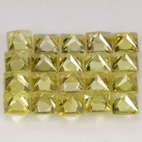 Achetez naturel ct jaune chrysobéryl gems, carré, en provenance pakistan chez gemselect. en stock, livraison internationale!