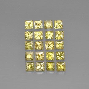 Achetez naturel ct jaune chrysobéryl gems, carré, en provenance pakistan chez gemselect. en stock, livraison internationale!