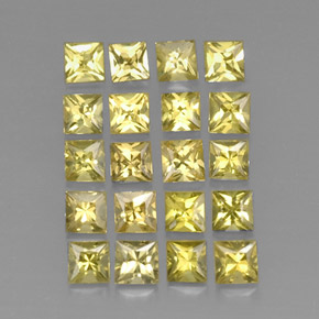 Achetez naturel ct jaune chrysobéryl gems, carré, en provenance pakistan chez gemselect. en stock, livraison internationale!