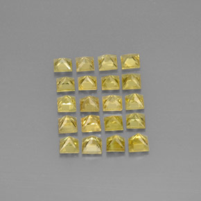 Achetez naturel ct jaune chrysobéryl gems, carré, en provenance pakistan chez gemselect. en stock, livraison internationale!