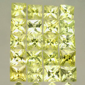 Achetez naturel ct jaune chrysobéryl gems, carré, en provenance pakistan chez gemselect. en stock, livraison internationale!