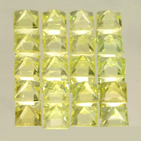 Achetez naturel ct jaune chrysobéryl gems, carré, en provenance pakistan chez gemselect. en stock, livraison internationale!
