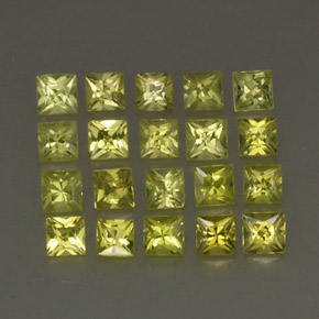 Achetez naturel ct jaune chrysobéryl gems, carré, en provenance pakistan chez gemselect. en stock, livraison internationale!