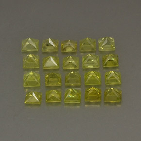 Achetez naturel ct jaune chrysobéryl gems, carré, en provenance pakistan chez gemselect. en stock, livraison internationale!