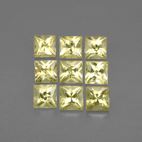Achetez naturel ct jaune chrysobéryl gems, carré, en provenance pakistan chez gemselect. en stock, livraison internationale!