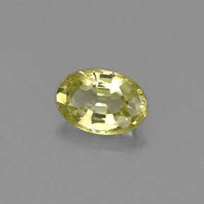 Chrysobéryl vert naturelle coupe ovale, 0,57 ct, VVS