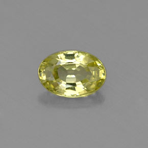 Chrysobéryl vert naturelle coupe ovale, 0,57 ct, VVS