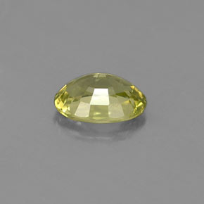 Chrysobéryl vert naturelle coupe ovale, 0,57 ct, VVS