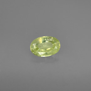 Chrysobéryl vert naturelle coupe ovale, 0,54 ct, VS
