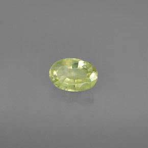 Chrysobéryl vert naturelle coupe ovale, 0,54 ct, VS