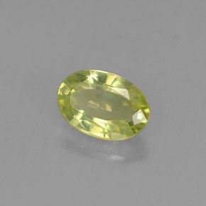 Chrysobéryl vert naturelle coupe ovale, 0,56 ct, VVS
