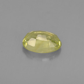 Chrysobéryl vert naturelle coupe ovale, 0,56 ct, VVS